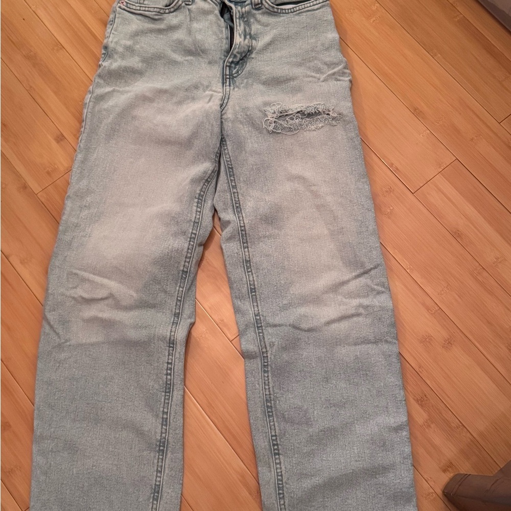 Light Blue Distressed Jeans